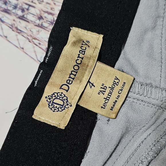 Democracy Ab Technology Gray Skinny Jeans Size 4 - Picture 3 of 5